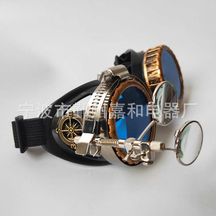 Factory direct steampunk retro glasses clothing with riding welding labor protection goggles