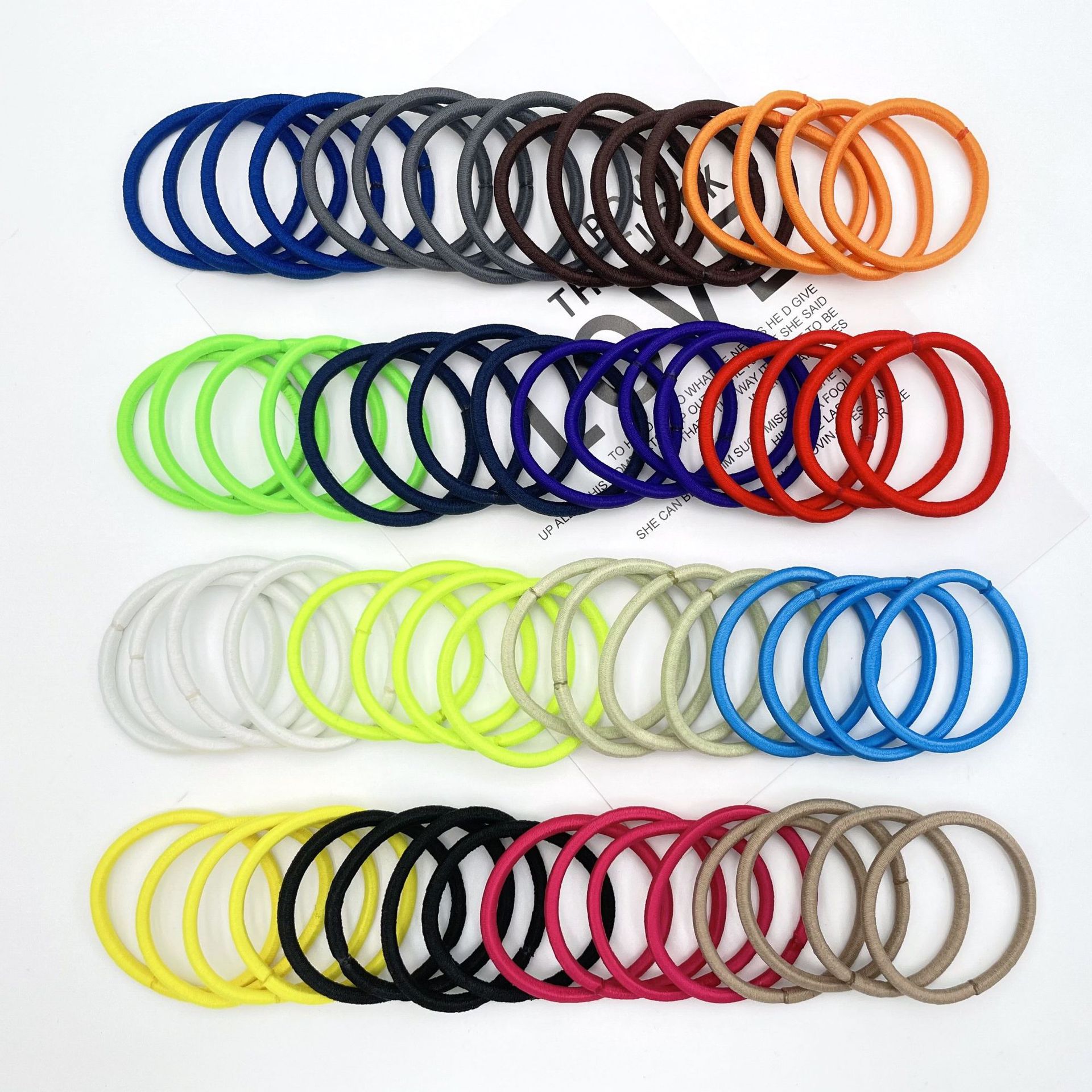 Корейский стиль 4ММ толстая резинка для волос цветная бесшовная высокая эластичная резинка для волос повязка для взрослых аксессуары для рукоделия