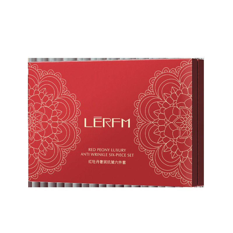 L-RFM Lanifang Red Peony Luxury Anti-wrinkle Six-piece Set Hydrating and Moisturizing Hair Factory