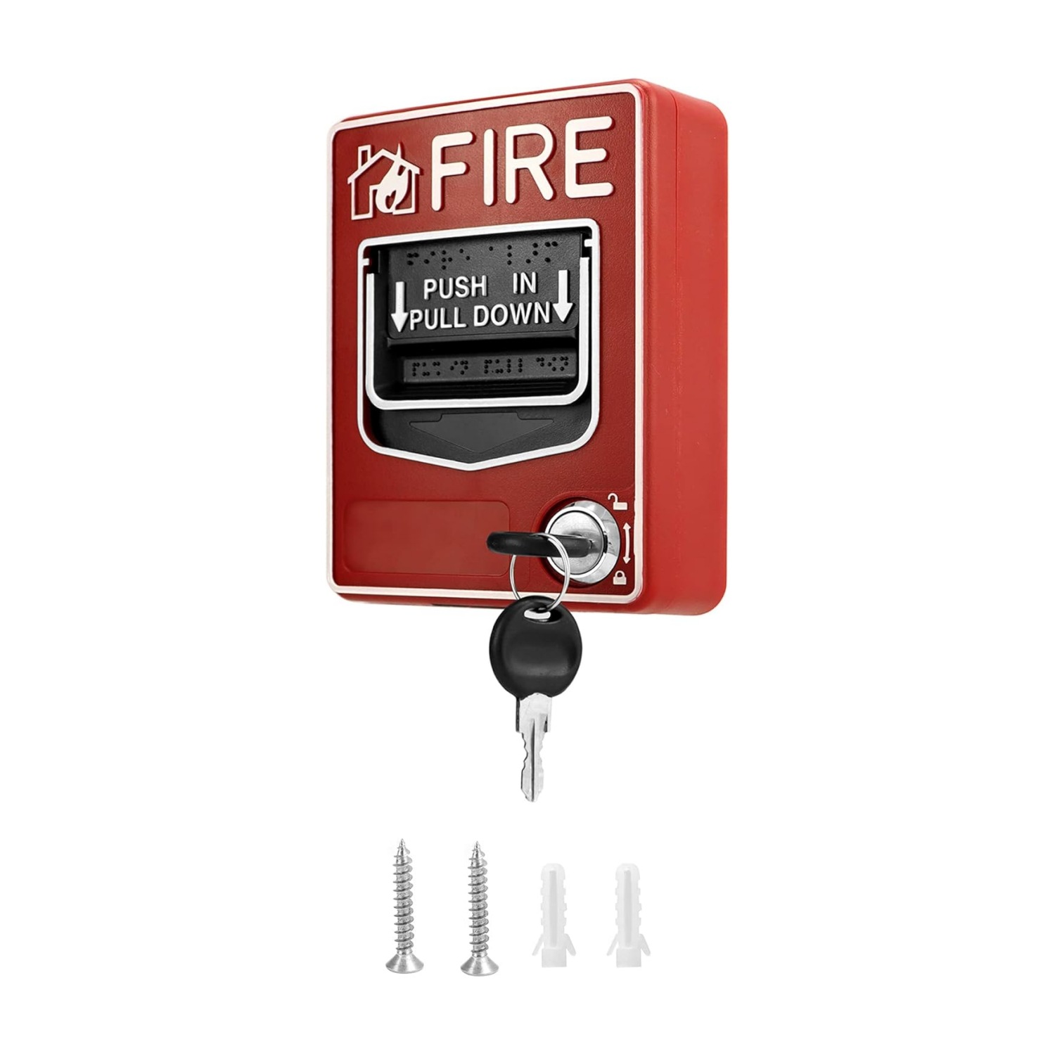 Кнопка аварийного переключателя для перекрестной торговли Amazon ручной сброс сигнализации устройства пожарной сигнализации