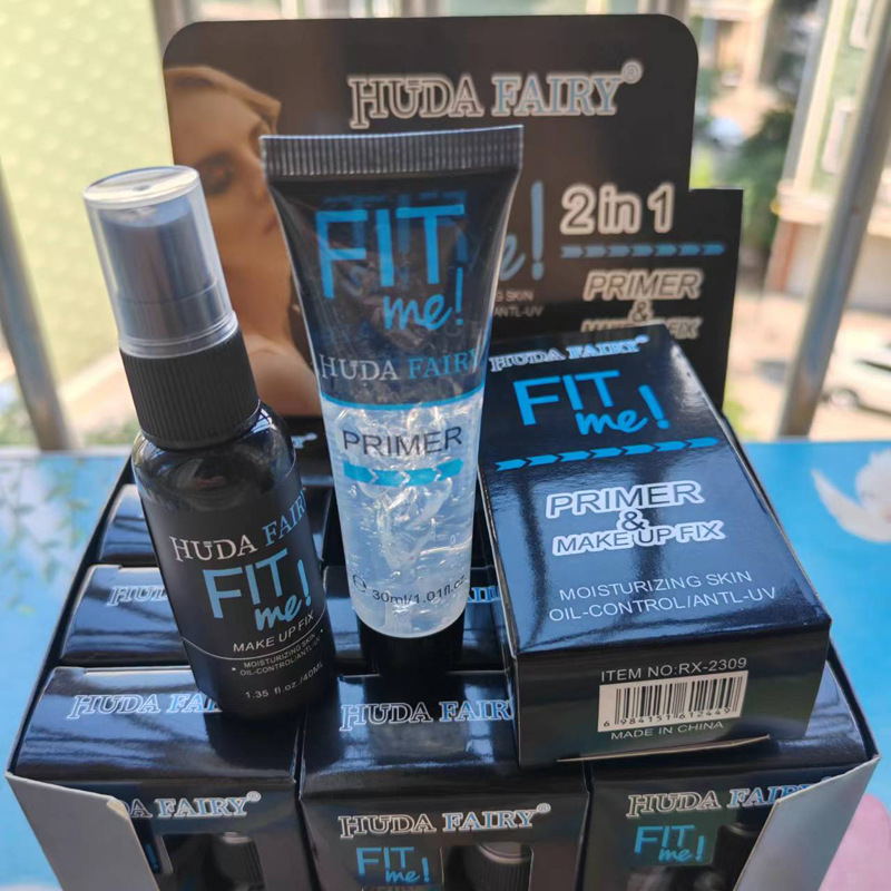 Foreign trade two-in-one transparent makeup pre-emulsion makeup after Makeup Spray set makeup pre-emulsion + makeup set spot