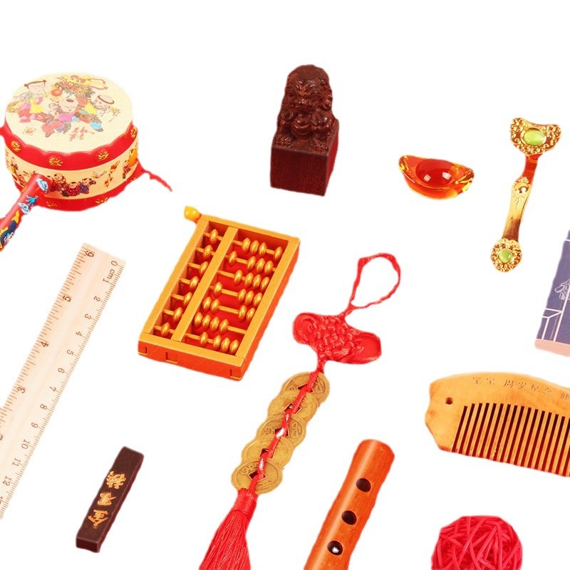 Grab weekly supplies single item one-piece one-year-old gift birthday lottery props set boy girl baby layout