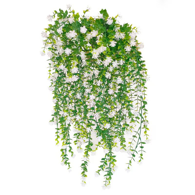 In-Stock 69 Mesh Eucalyptus Camellia Rattan Ivy Mixed Color Artificial Green Plant Money Leaf Wall Hanging Small Lotus