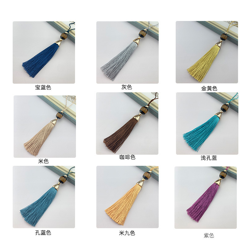 Imitation Jade Tassel Hanging Fan Vertical Pendant Ancient Decoration Curtain Lace Accessories Traditional Style Polyester Tassel