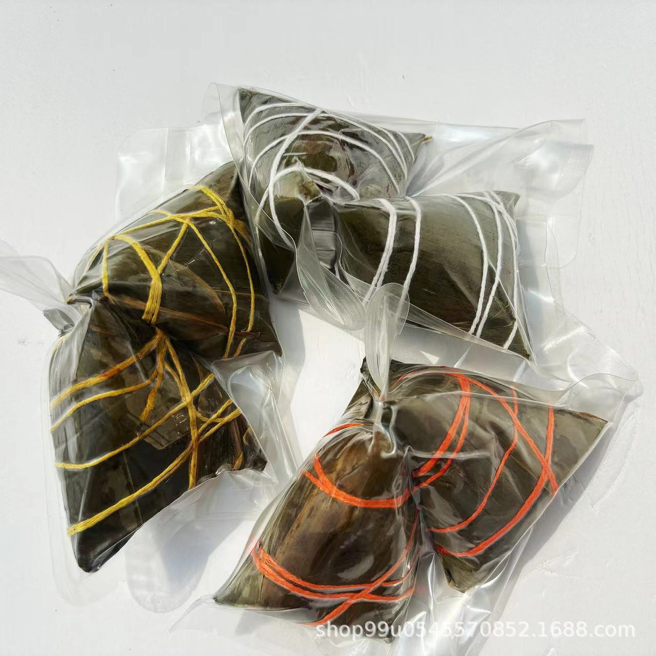 Чистый вкус рисовых клецок фестиваля драконьих лодок из Цзясина, оптовые рисовые клецки с засахаренными финиками, рисовые клецки с мясом и яичным желтком, ручная работа, оптовая вакуумная обработка