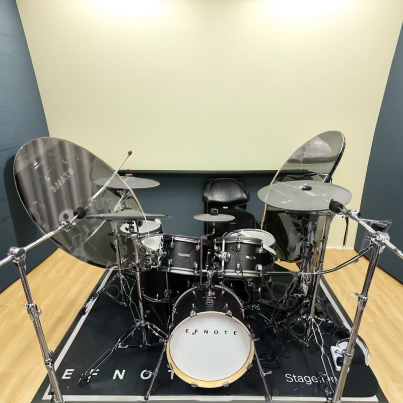 24-дюймовый акриловый экран для барабана, звукоизолирующая панель для предотвращения перекрытия тарелок