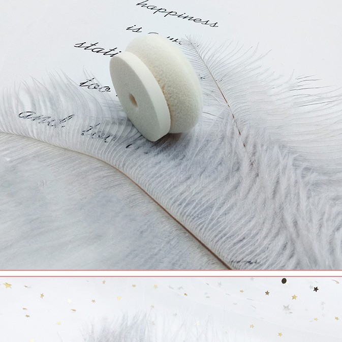 Flocked Powder Puff, Honey Powder Puff, Flocked Large Makeup Setting Round Hook Strap Replacement Powder Puff, Thickeneded and Double-Sided