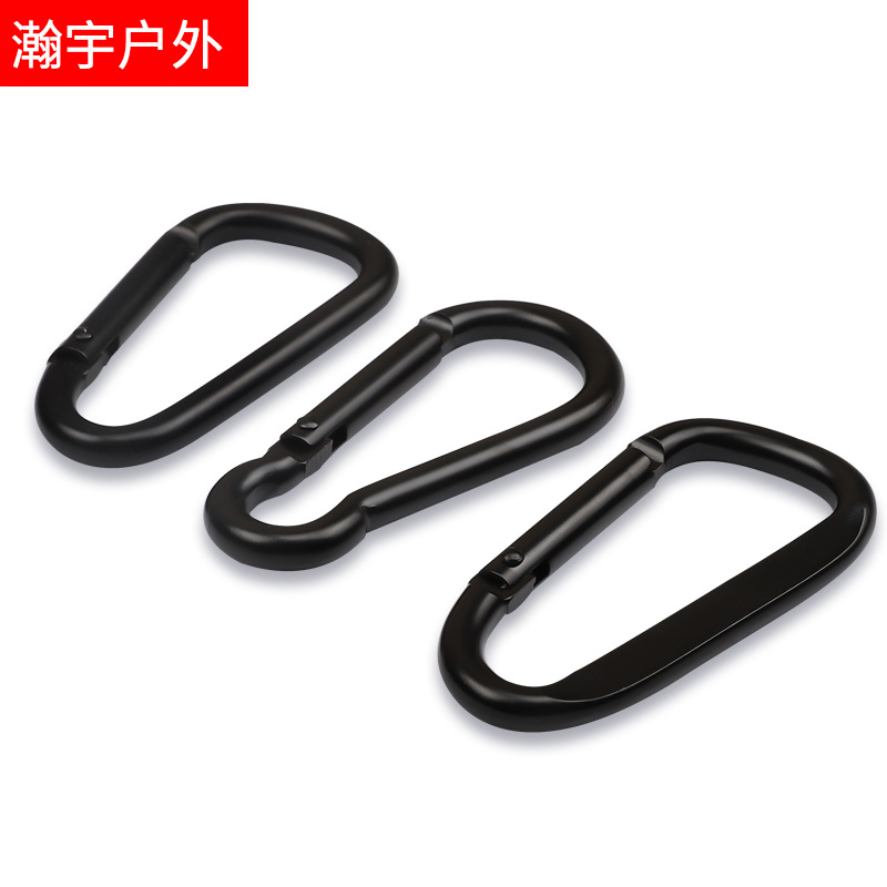 Spot No. 45678 D-Type Aluminum Alloy Carabiner Gourd Buckle Outdoor Climbing Buckle Quick Hook Product Logo Customization