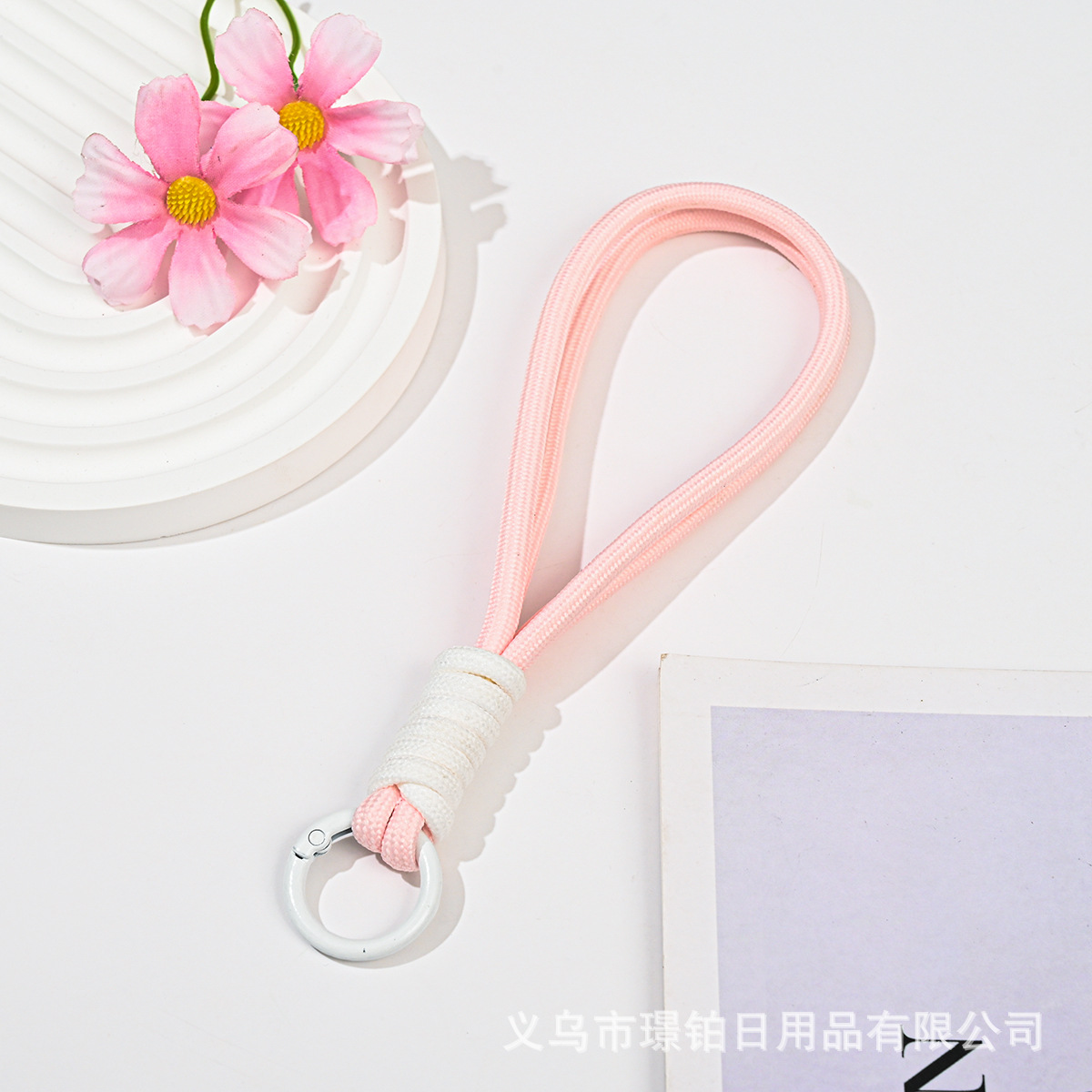 Xiaohongshu Popular Simple Mobile Phone Lanyard Colorful Braided Keychain Lanyard Color Matching Mobile Phone Rope Water Cup Rope Wholesale