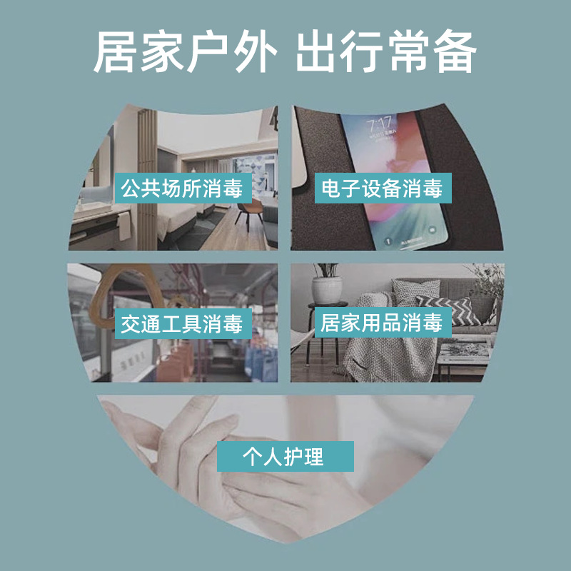 75 Degree Alcohol Spray Hand-Free Quick-Drying Epidemic Prevention Household Ethanol Sterilization Disinfectant Water 100ml Portable Wholesale