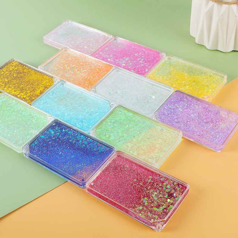 quicksand goo chuck mahjong brick transparent acrylic card brick hand account special girls diy ancient card cheap sticker