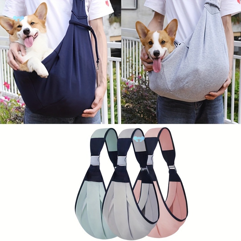 1 Customizable Double-Sided Pet Sling Carrier for Small Pets
