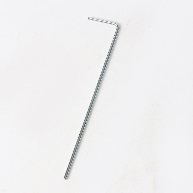 7-shaped nail gardening tent 7-shaped nail ground anchor Hook nail galvanized J-shaped lawn nail 7-shaped pointed nail