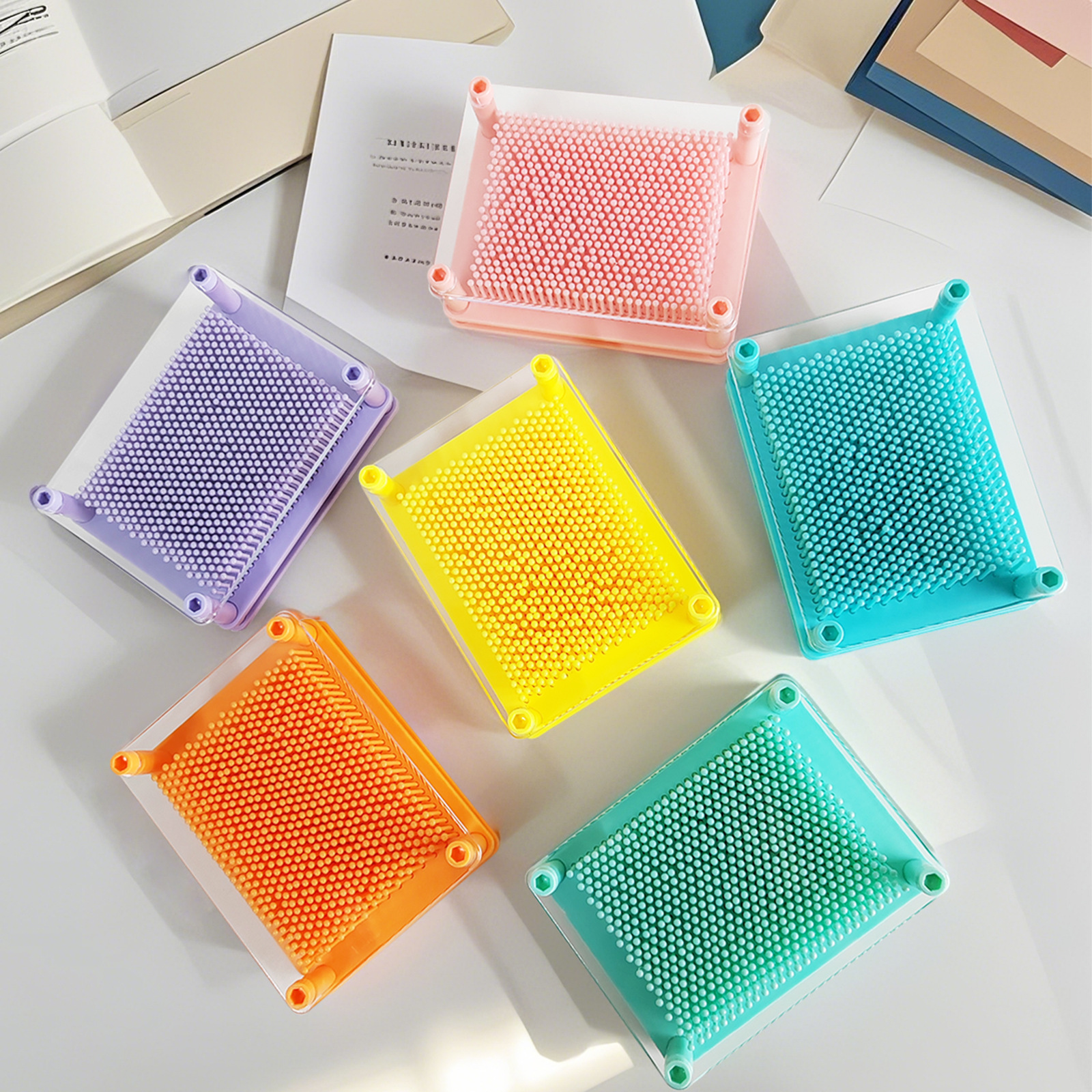 Creative Educational Toys Macaron 3D Three-dimensional Variable Needle Painting Clone Hand Model Toy Crafts Ornaments