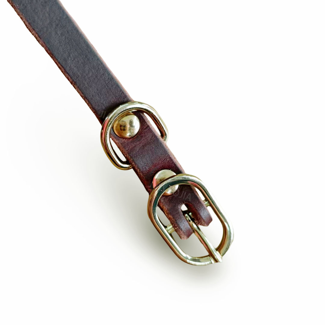 First-Layer Cowhide Pet Collar, Dog Collar, Neck Collar, Genuine Leather Collar, Dog Collar, Full-Grain Simple Collar