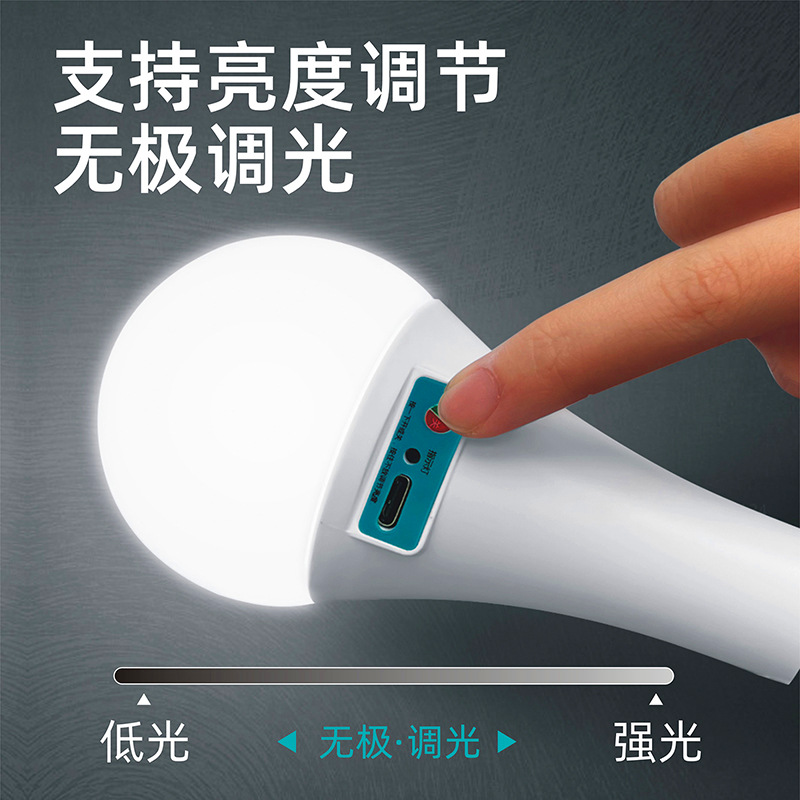 TypeC rechargeable led bulb power outage emergency USB mobile super bright outdoor night market stall toilet camping light