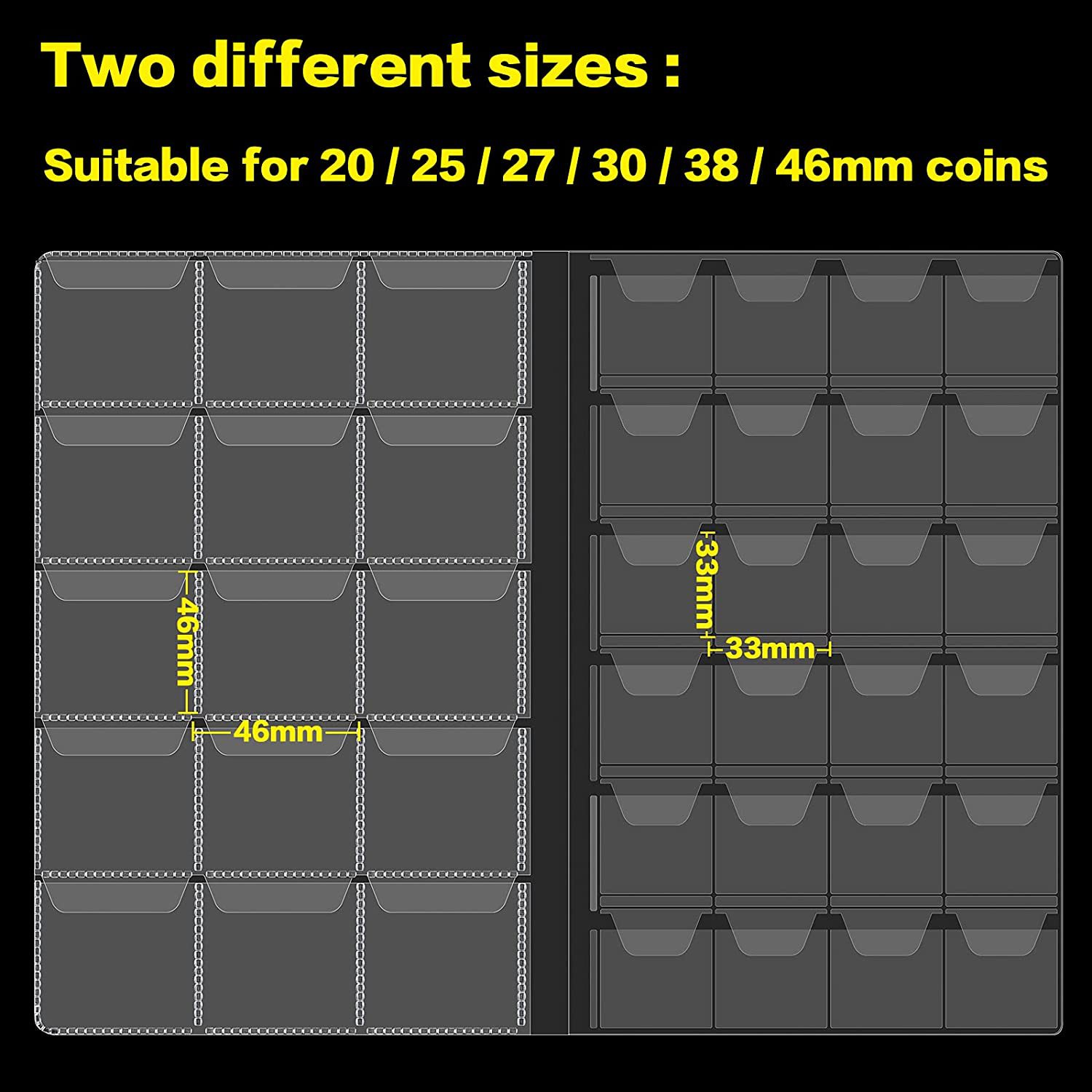 300 grid 480 grid coin storage book size grid badge coin copper coin collection book vertical