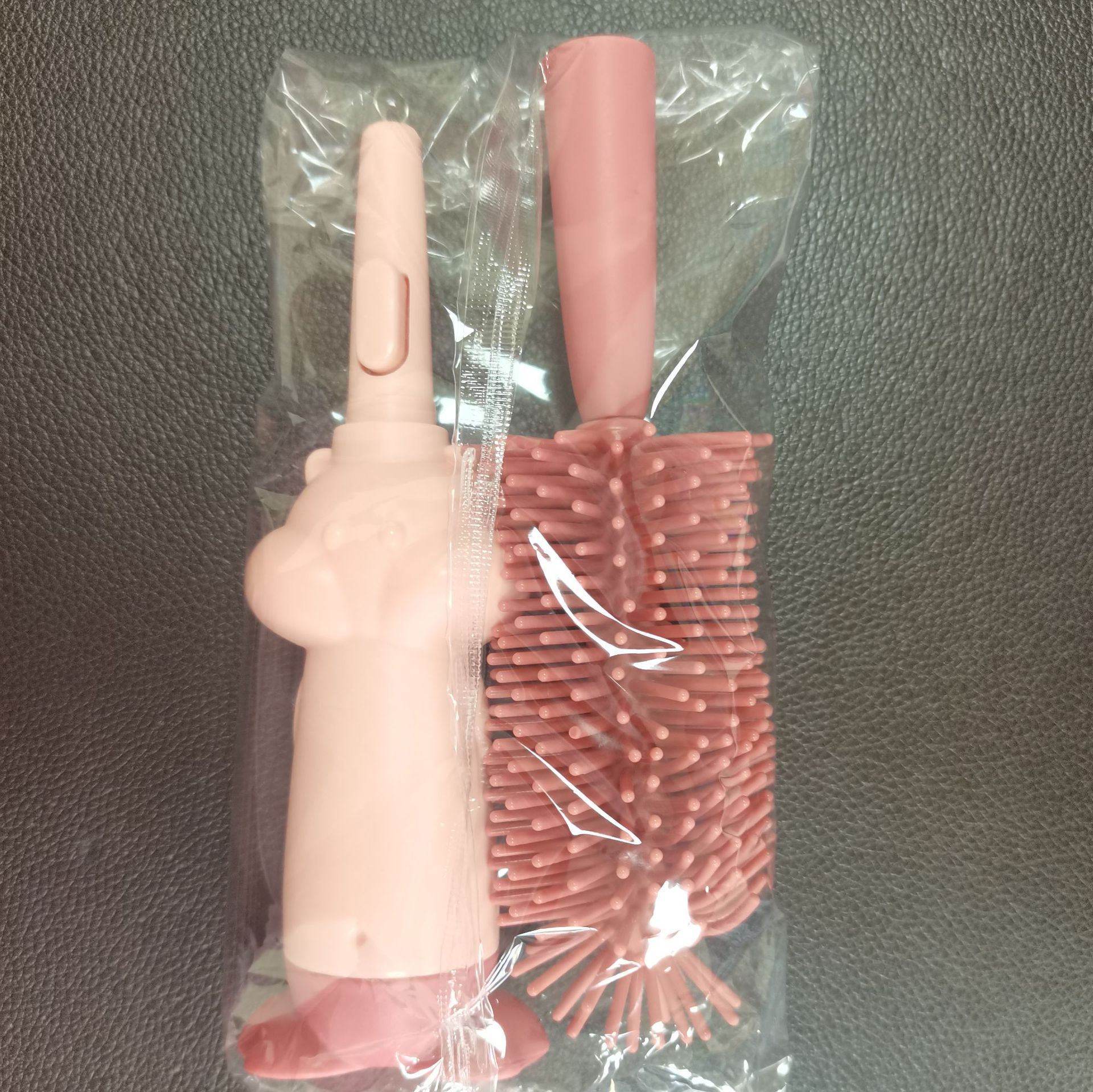 Baby Silicone Portable Bottle Brush Storage Box Set Baby Cleaning Pacifier Brush Drain Rack Travel Outing Set