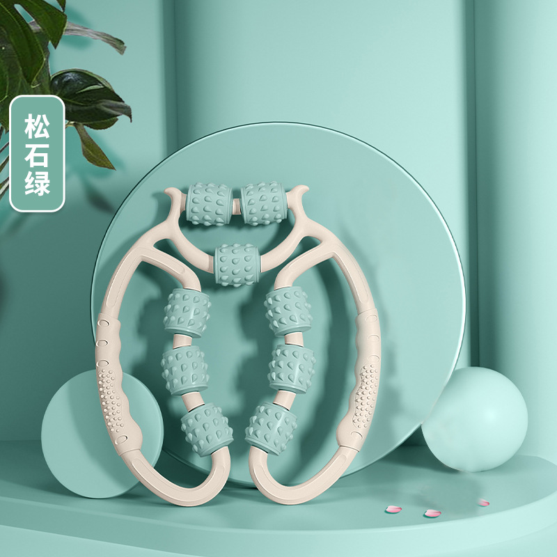 Девятиколесный зажим для ног, расслабляющее устройство для мышц бедра, массажер для растяжки ног, кольцо для красоты йоги