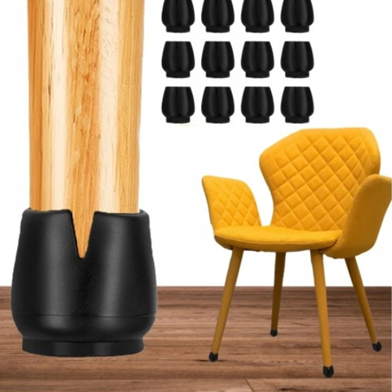 Table and Chair Foot Covers, Chair Foot Covers, Thickeneded Wear-Resistant Silent Anti-Slip Protective Covers, Stool Chair Table Leg Foot Covers, Universal