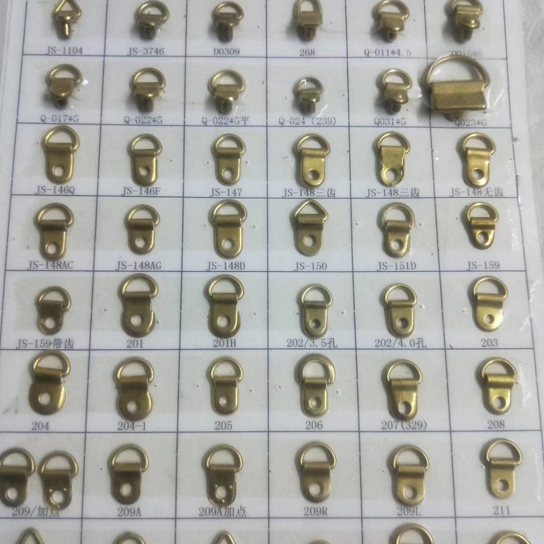 Paris Buckle Shoe Buckle Luggage Hanging Buckle Ear Accessories with Iron Semi-Circular D Buckle 3-Point Shoe Accessories Factory Hong8