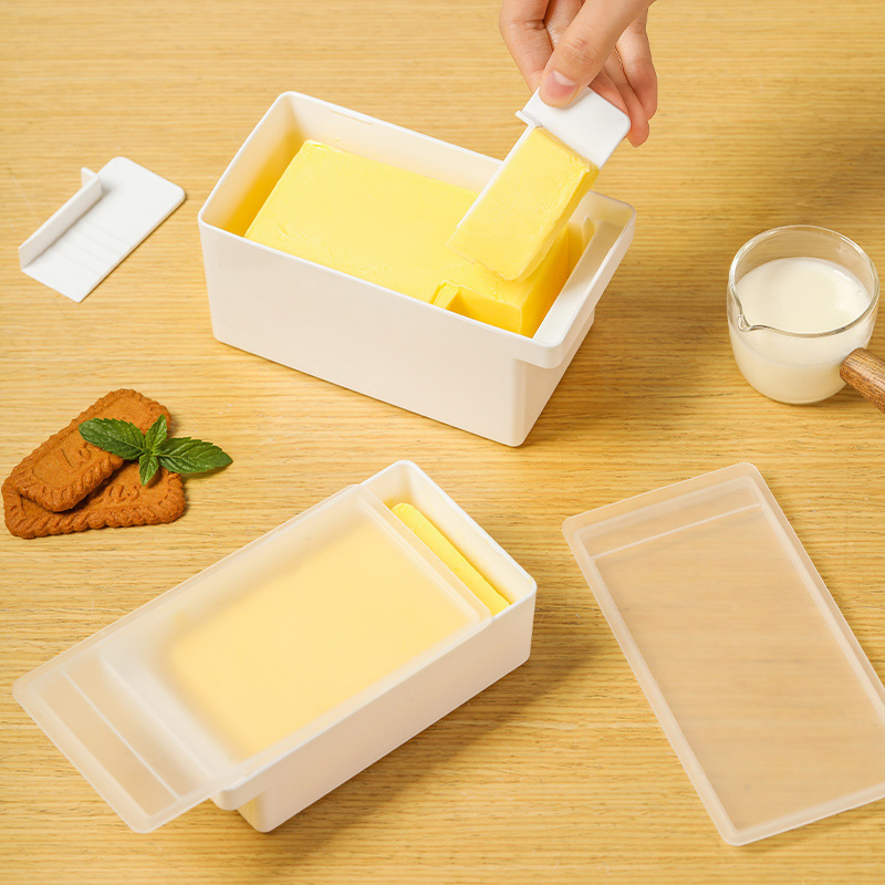 Fant Butter Storage Box Quantitative Cutting Cheese Fresh-keeping Box Refrigerator Cheese Yogurt Frozen Dust-proof Fresh-keeping Storage