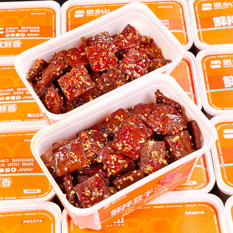 [Homesickness Mountain] Lock Fresh Boxed Sauce Dried Snacks Hunan Specialty Pingjiang Sauce Dried and Fresh Dried Bean Curd