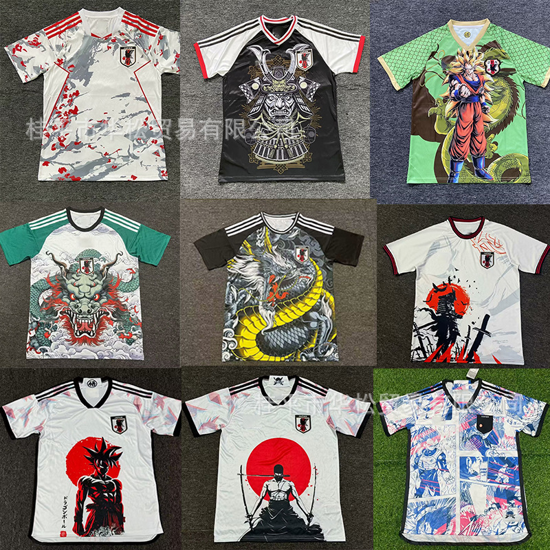 Фанатская футболка 2024 Япония короткий рукав повседневная одежда команды Японии