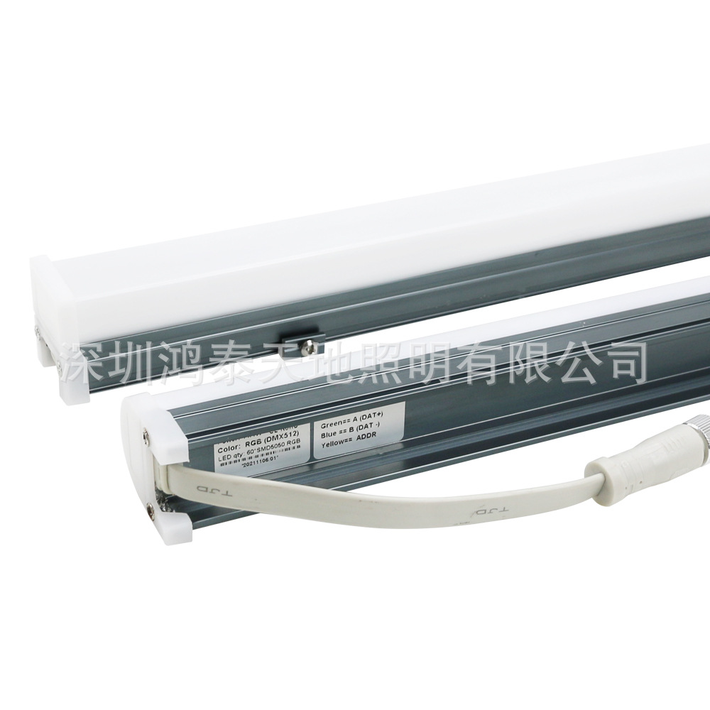 Rgb Full-Color Led Line Light Dmx Coding Outdoor Waterproof Engineering Lighting Manufacturer Direct Supply Guardrail Tube Hard Light Strip