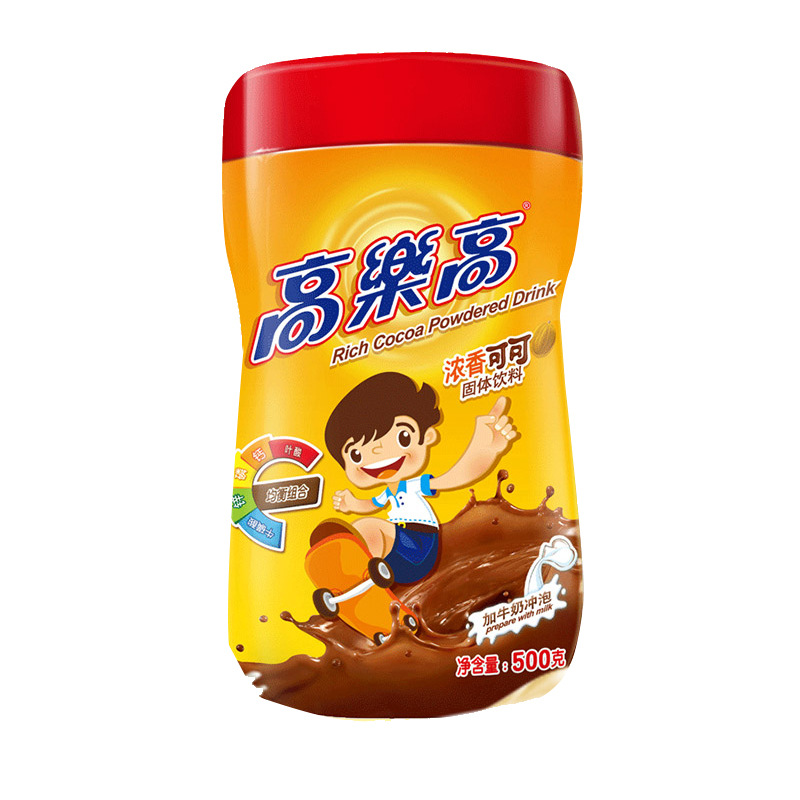 Golego Cocoa Powder 500g Solid Drink Coco Powder Hot Chocolate Powder Nutritious Breakfast Powder Drink Canned