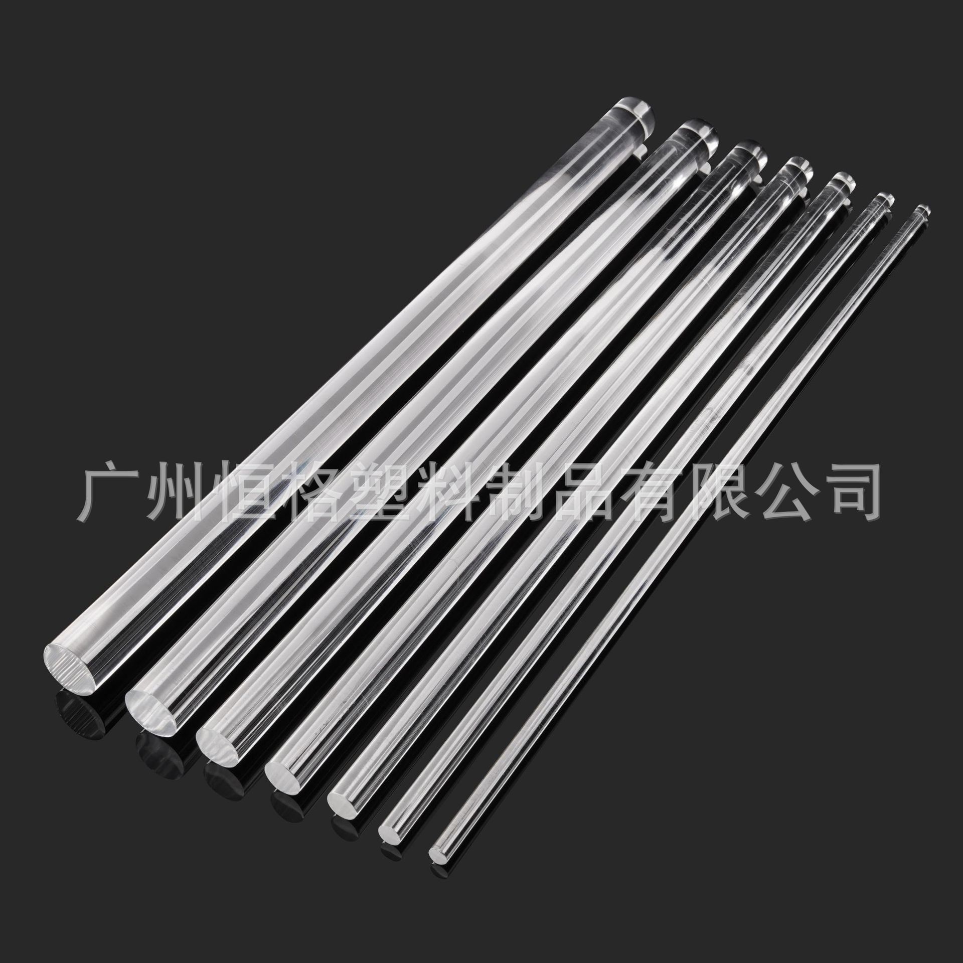 Factory wholesale plexiglass rod towel rack plastic round rod decoration decorative rod plastic transparent acrylic hard rod
