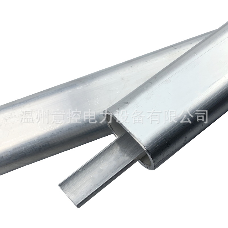 National standard clamp pressure tube JT connection tube steel core aluminum stranded wire clamp pressure connection tube wire connection tube Oval crimping flat tube