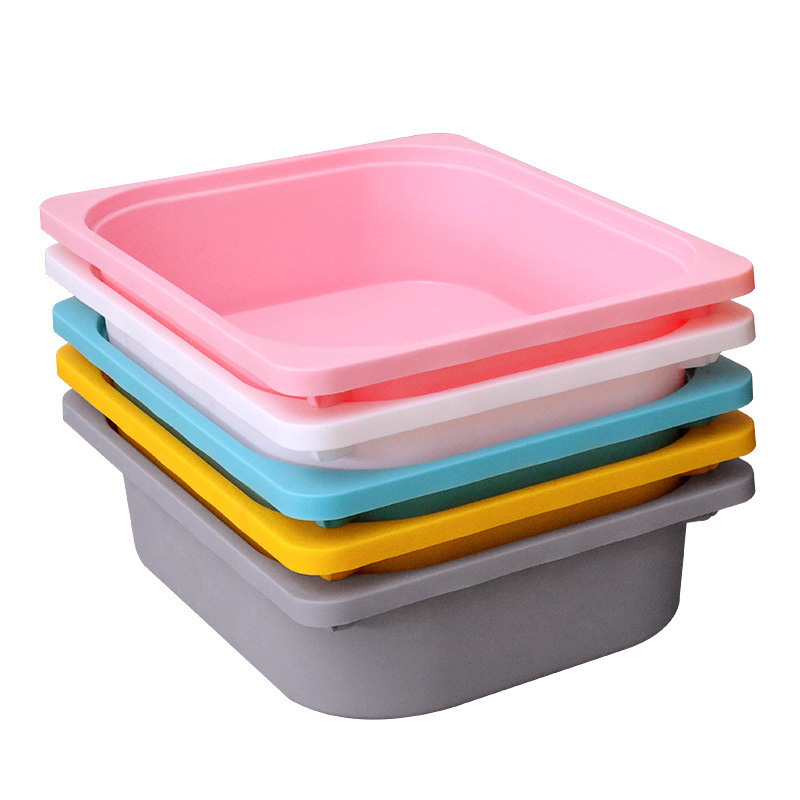 Kindergarten Teaching Aid Box Household Plastic Storage Basket Multi-Color Lidless Stacking Storage Box Sundry Toy Storage Box