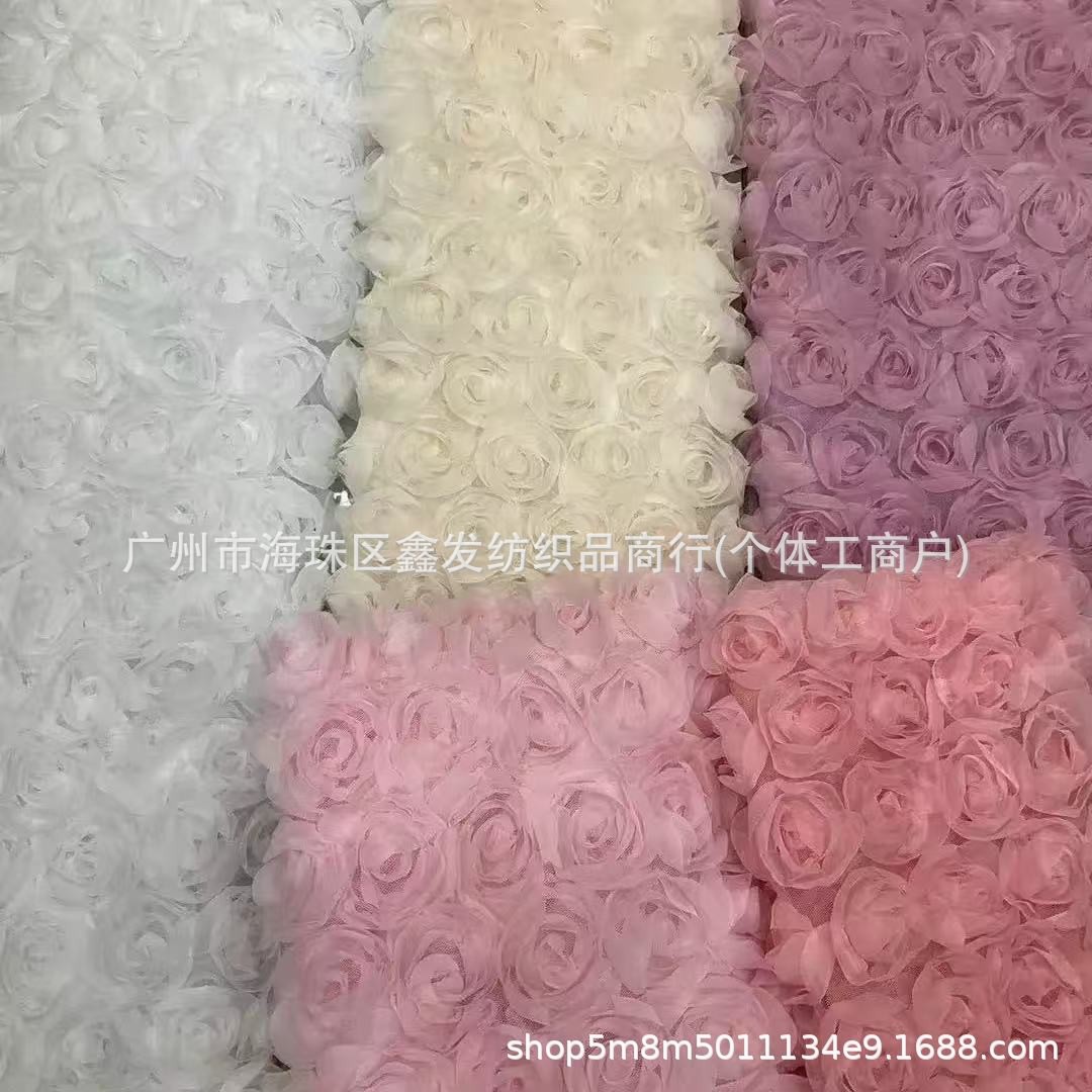 Прямые продажи от производителя стереоплаты с вышивкой роз, кружевная вышивка, кружевное платье Лолита, ткань для детской одежды