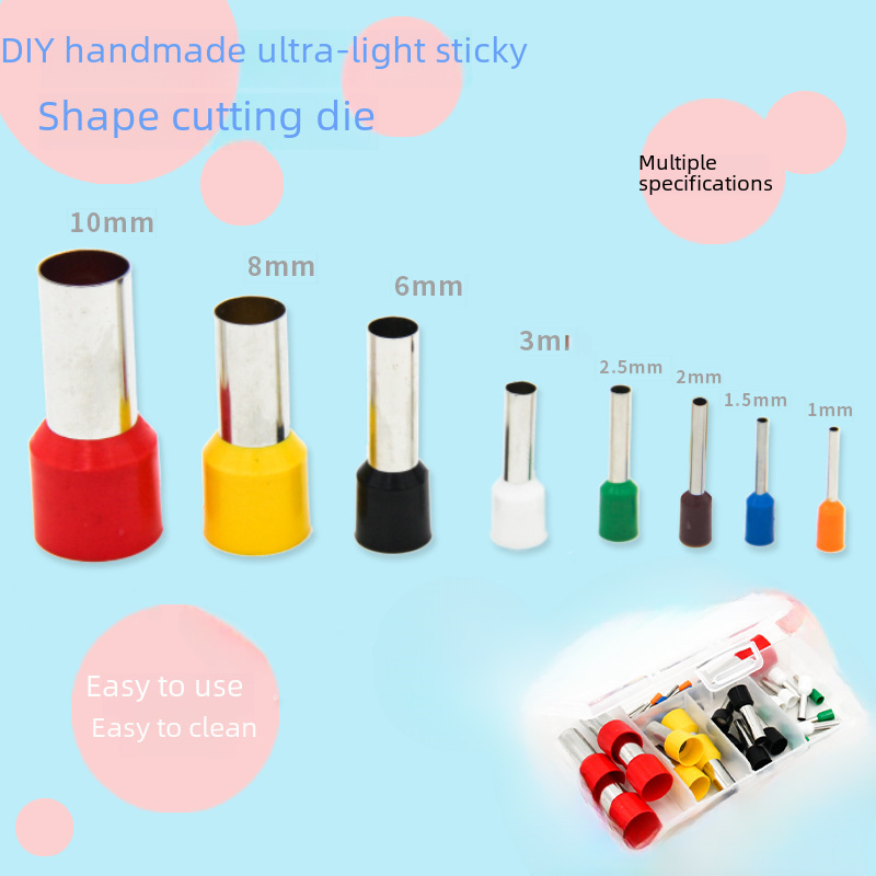 Mini Metal Cutting Mold Round 40 Piece Set Mold Clay Soft Ceramic Clothes Headwear Decoration Round Cutting Tool