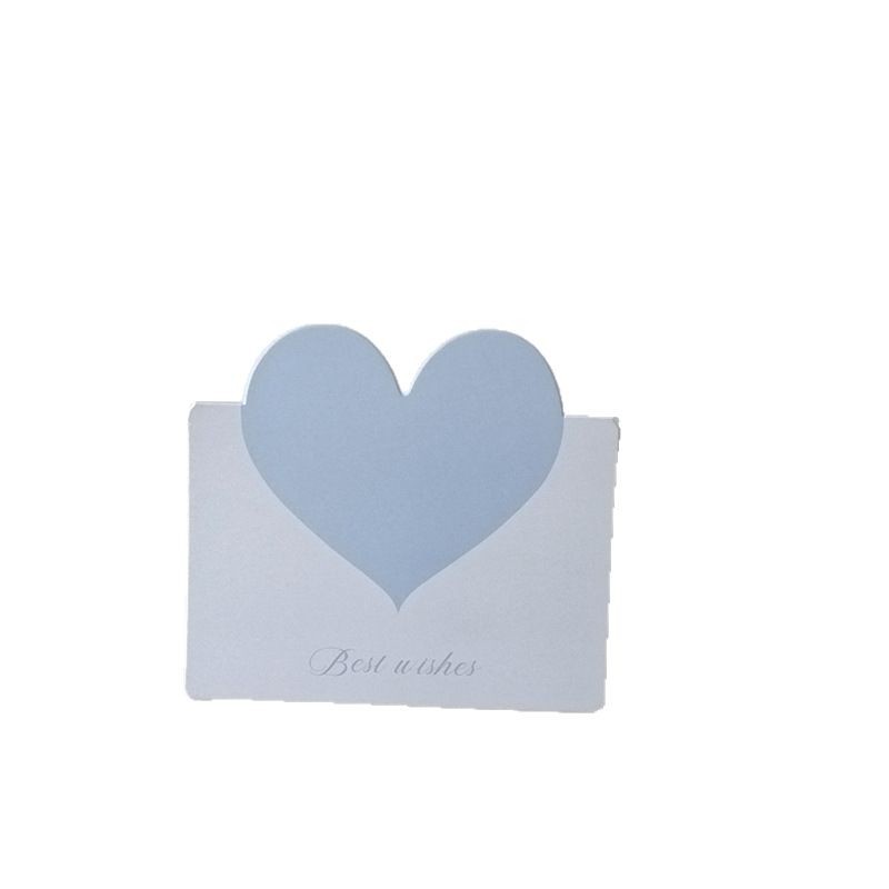 Morandi Heart Greeting Card Small Fresh Ins Style Gift Card Mixed Batch Flower Shop Baking Gifts Praise Thank You Card