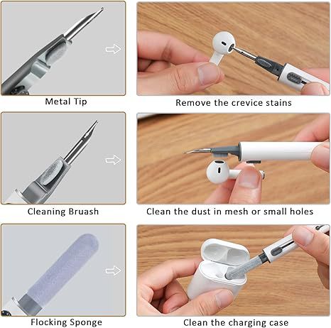 Cross-Border Second-Generation Wireless Bluetooth Headset Cleaning Pen Upgraded Push-Pull Cleaning Kit Keyboard Cleaner Dust Removal