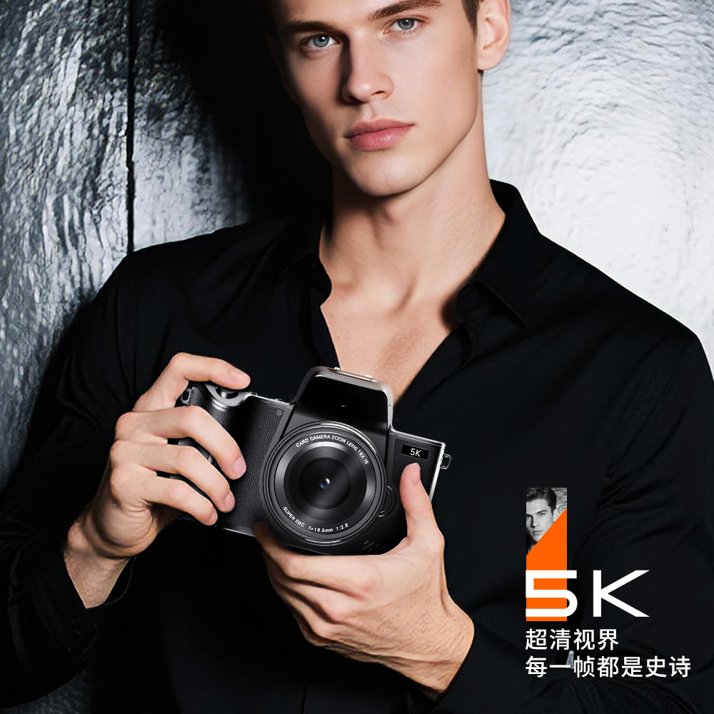 Slr Camera Hd Zoom Travel Mirrorless Touch Screen Camera Student Party Camera 5K Entry Level