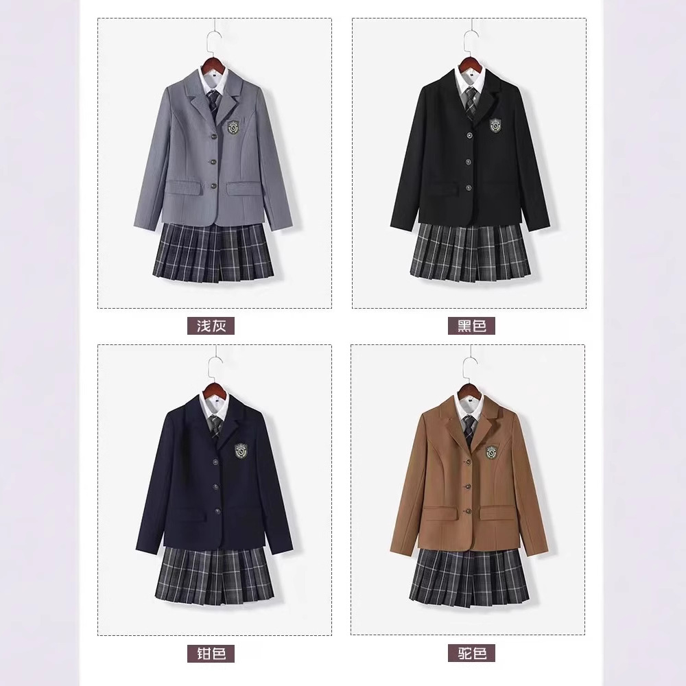Original school for JK suit jacket women 2024 new autumn and winter thickened college uniform suit casual black suit