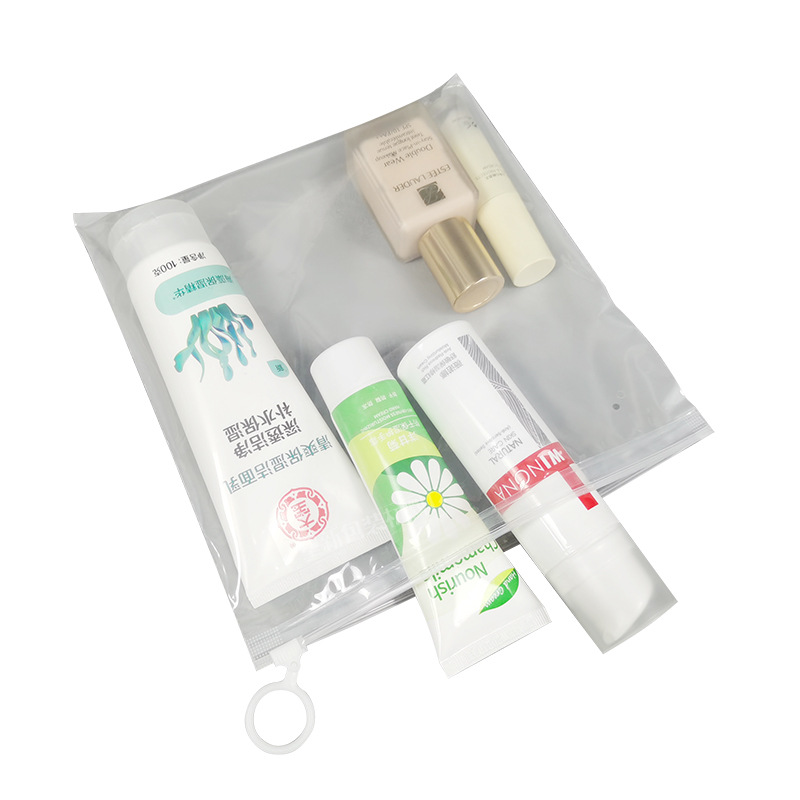 Wholesale Transparent Frosted Plastic Packaging Bags with Multiple Specifications for Socks and Underwear Classification Dust-Proof Pull-Tab Bags with Customized Logos