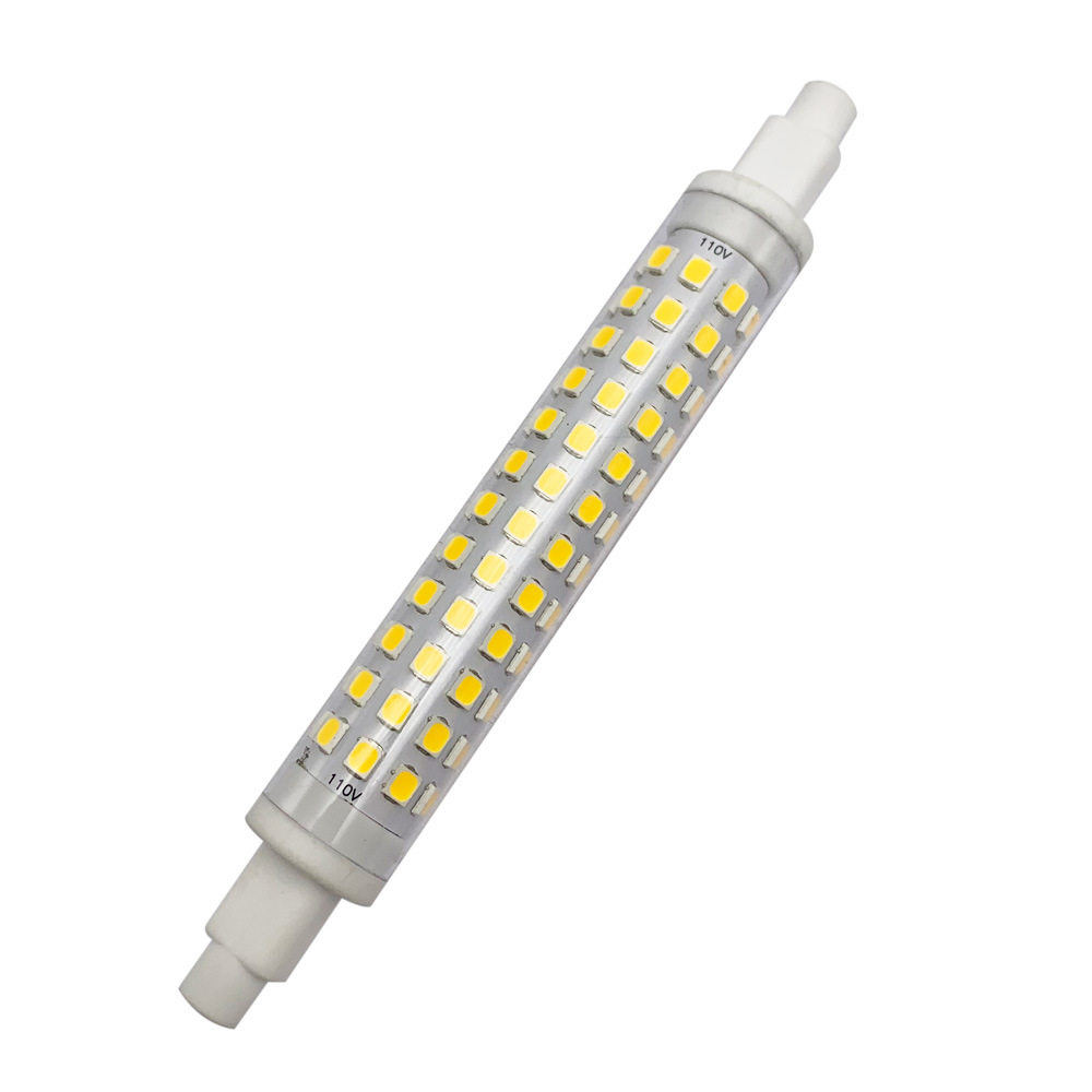 high quality R7S bright LED ceramic tube solar tube 78mm118mm thin lamp instead of iodine tungsten lamp projection lamp