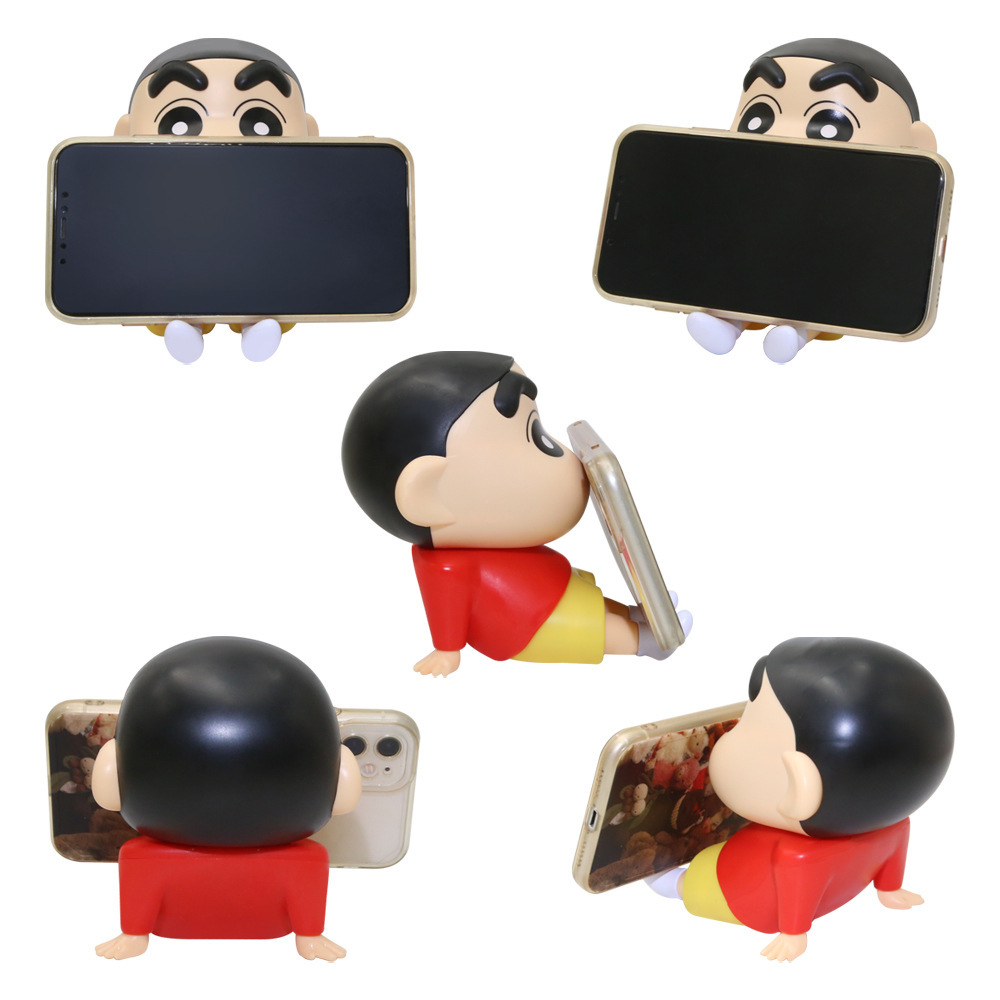 Phone Stand Xiaoxin Doll Crayon Lazy Phone Stand Foodie Silly Figure Decoration Trendy Toy Figure