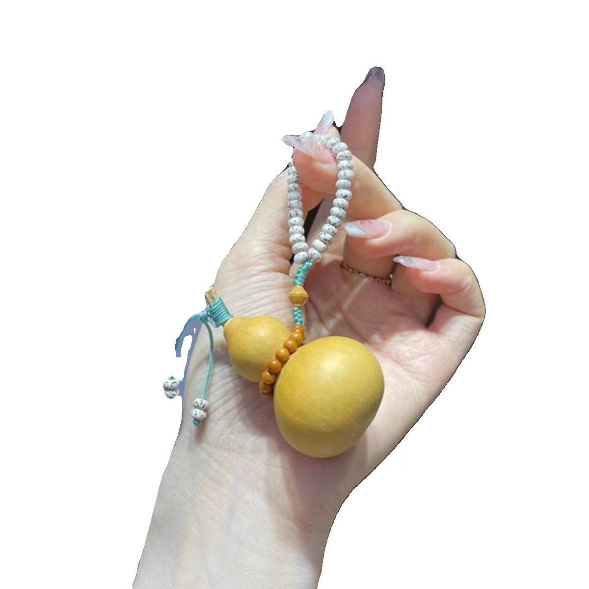 Wholesale natural gourd handle with olive core star moon bodhi (gourd size random)