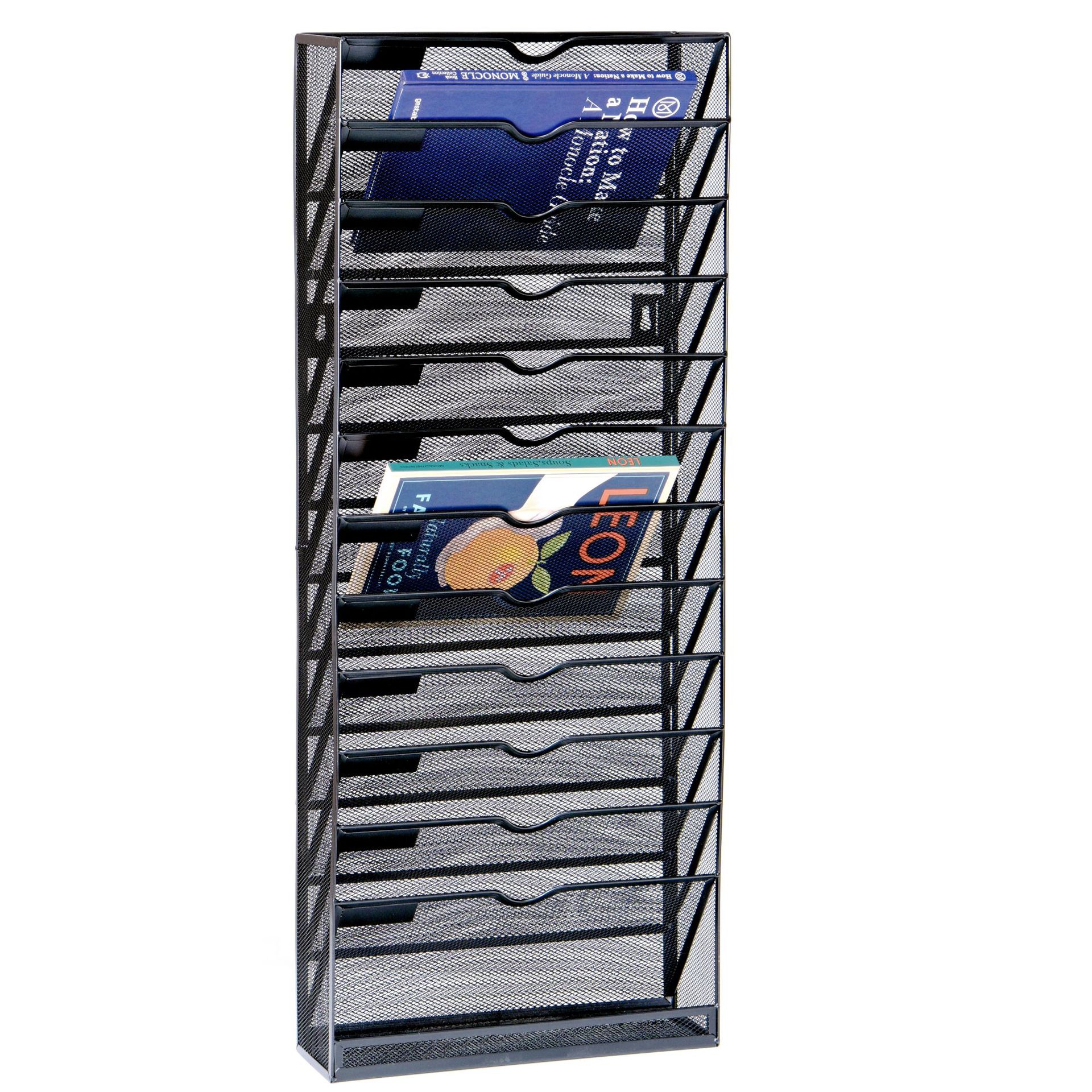 12-layer factory direct desk storage rack multi-layer bookshelf multi-layer storage box office desktop file rack