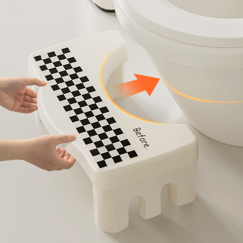 Toilet stool footstool toilet squat artifact high-looking cute thickened foot stool bathroom non-slip mat foot