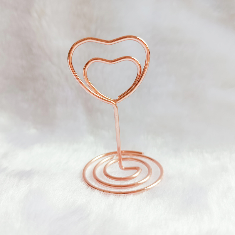 Factory direct sale love business card holder creative note holder photo holder card holder table number holder desktop business card holder