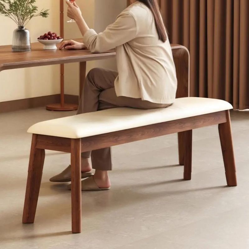 Табурет из массива дерева для спальни, табурет у кровати, длинный табурет для гостиной, табурет для обеденного стола, простой табурет для смены обуви в прихожей