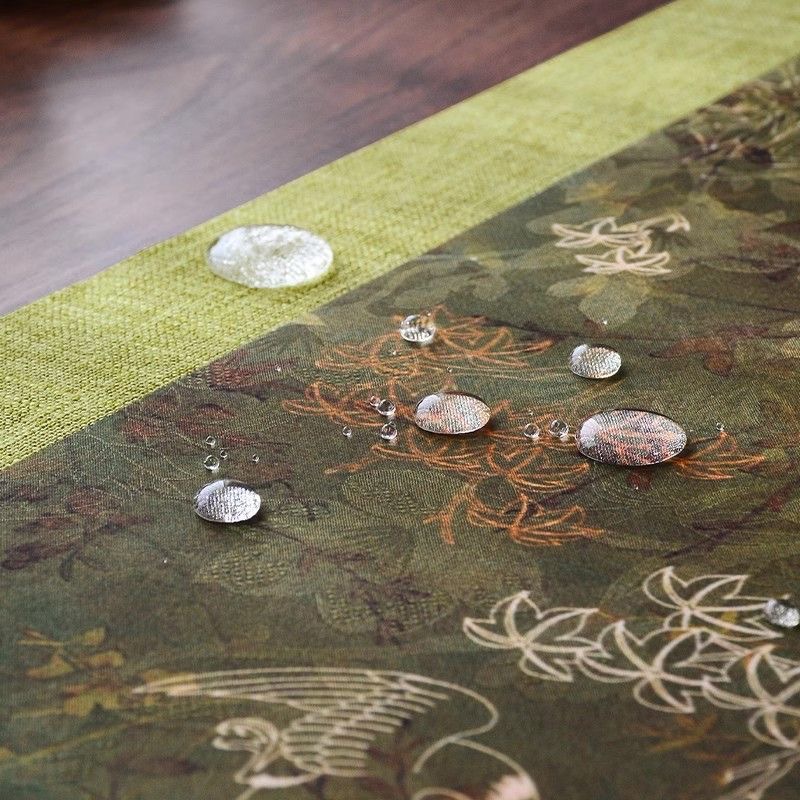 New Chinese Zen Retro Long Double-Sided Tea Mat Table Flag Dry Bubble Mat Tea Mat Wholesale