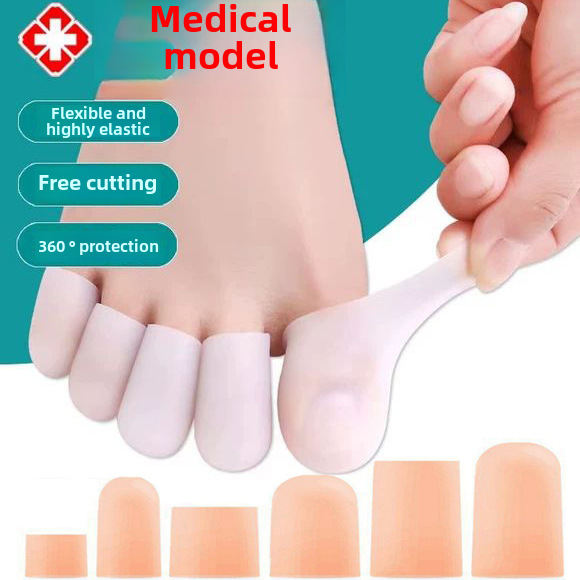 Cross-border Finger Toe Friction Protective Sleeve Pain Care Sleeve Silicone Toe Sleeve Sports Toe Protective Finger Sleeve
