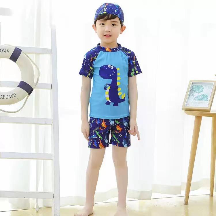 Children's Swimwear Boys and Girls Split Swimming Suit Swimming Trunks suit Small and Middle School Children Students Boys and Girls Swimming Equipment